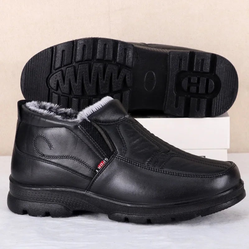 Botines de Moda Impermeables con Forro Grueso