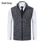 Gilet sans manches à maille col cheminé Homme