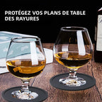Lot de 6 Sous-Verres en Silicone 10 cm – Antidérapants & Réutilisables – Pour Verres, Tasses & Desserts