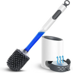 Brosse de toilette Hygiénique en silicone souple avec pulvérisateur intégré