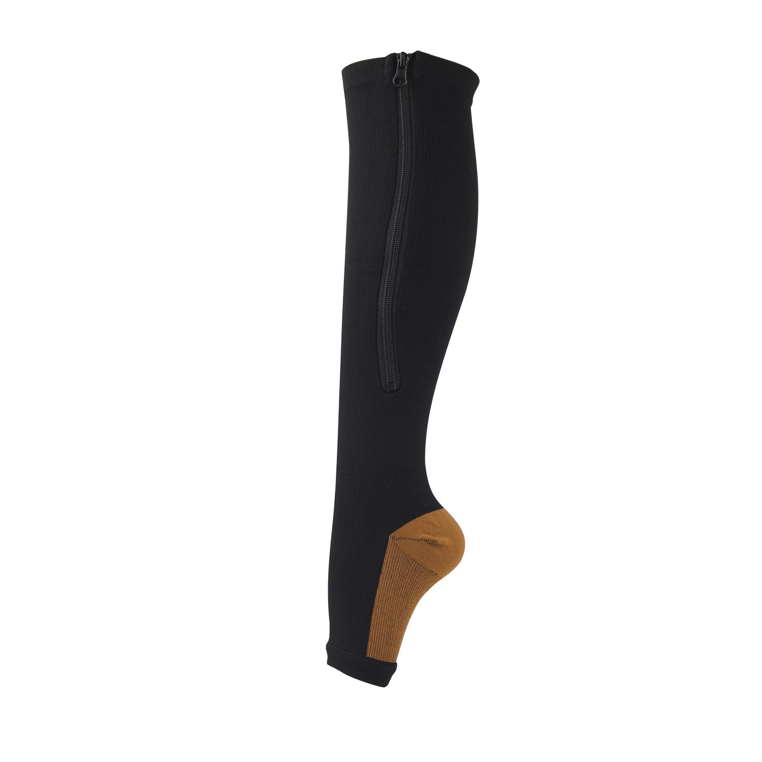 Calcetines de compresión con cremallera
