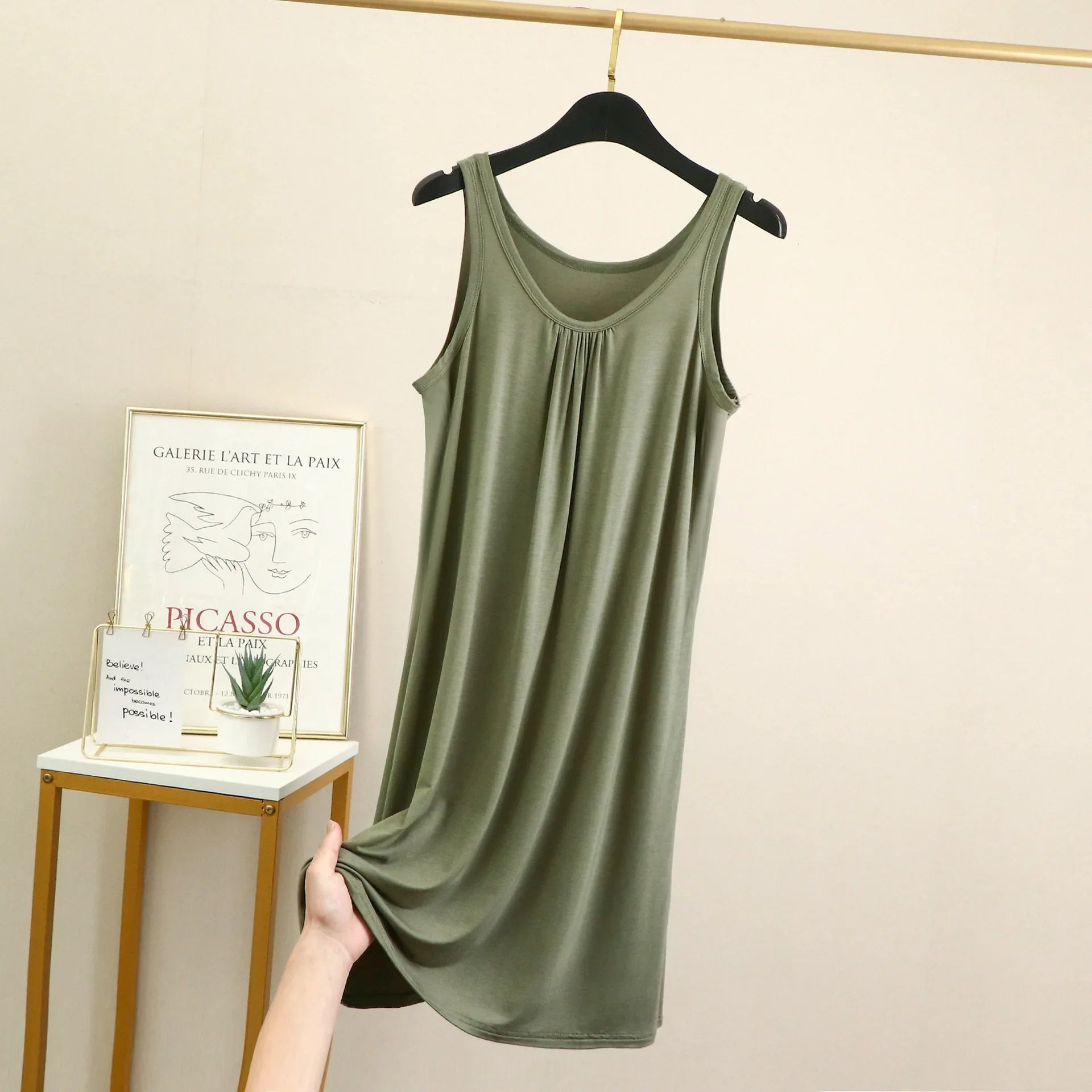 Camisón de modal sin mangas - Tallas grandes