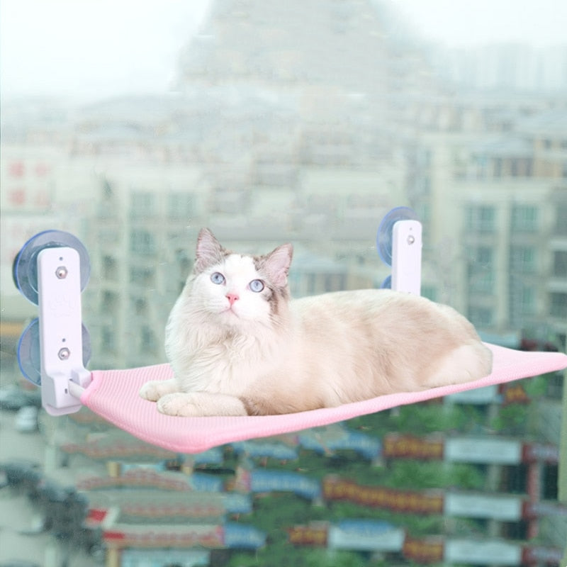 Hamaca plegable de ventana para gato