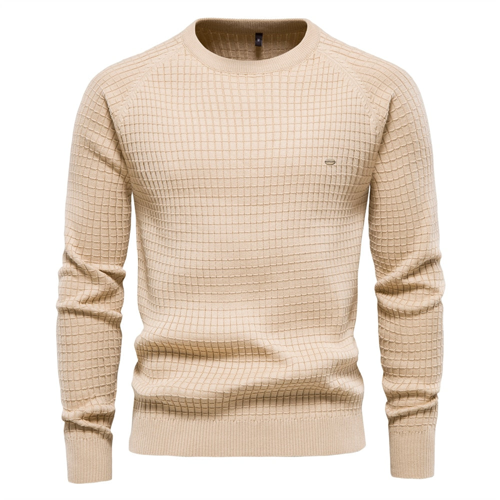 Jersey de punto de cuello redondo para hombre