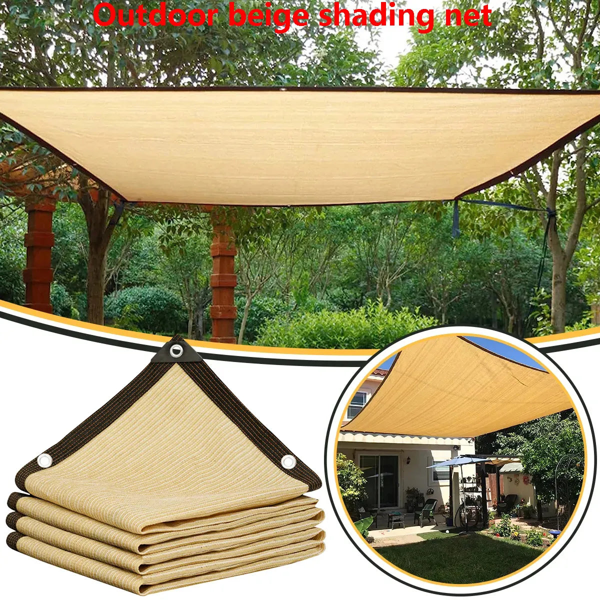 Voile d'ombrage protection UV pour Jardin et Térasse
