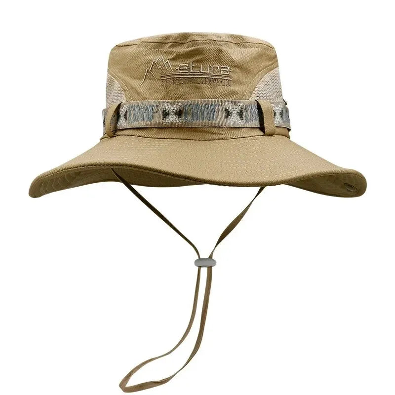 Chapeau d'Été à Large Bord et maille - Protection UV