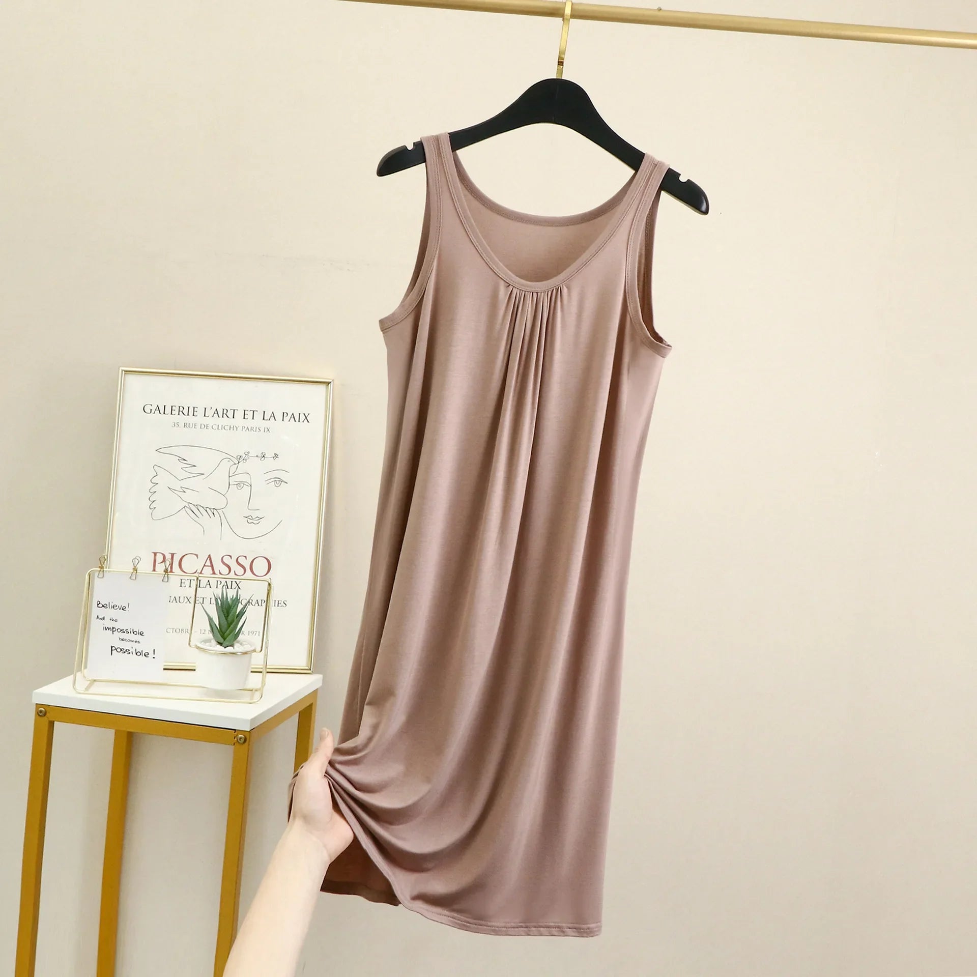 Camisón de modal sin mangas - Tallas grandes