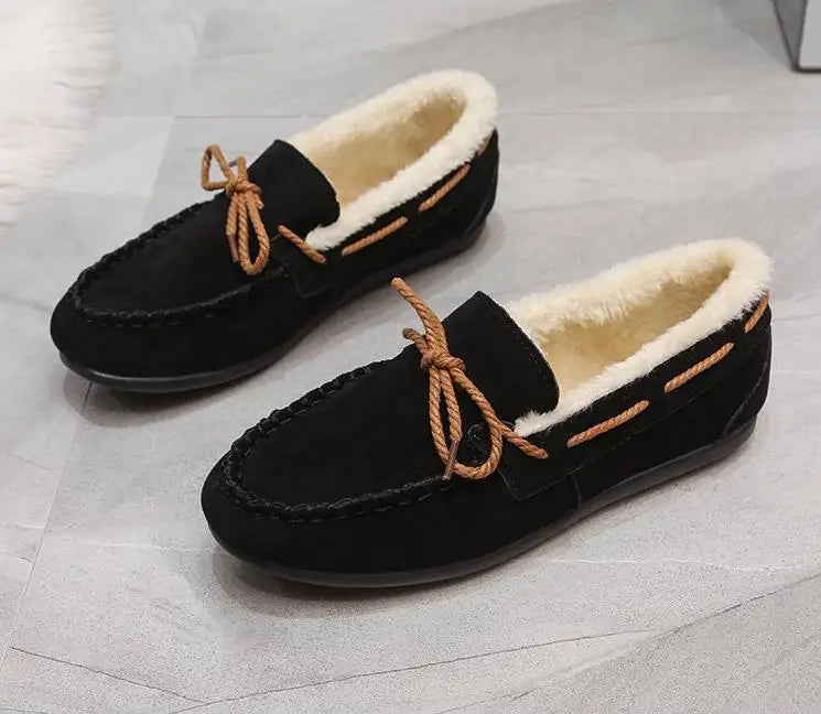 Mocassins d'hiver intérieur polaire pour femme