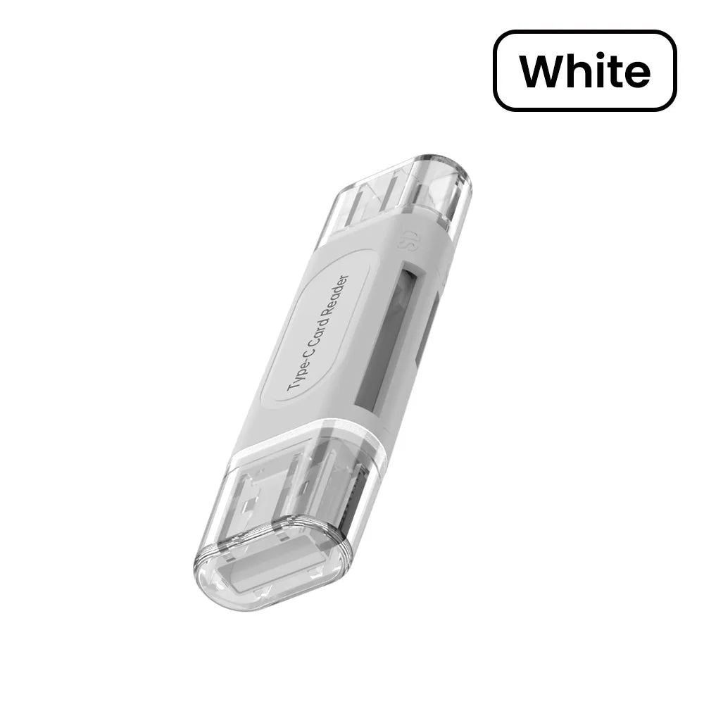 Lecteur de Carte 4 en 1 – USB & Type-C + 1 OFFERT