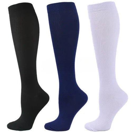 Pack of 3 Medical Compression Knee-High Socks