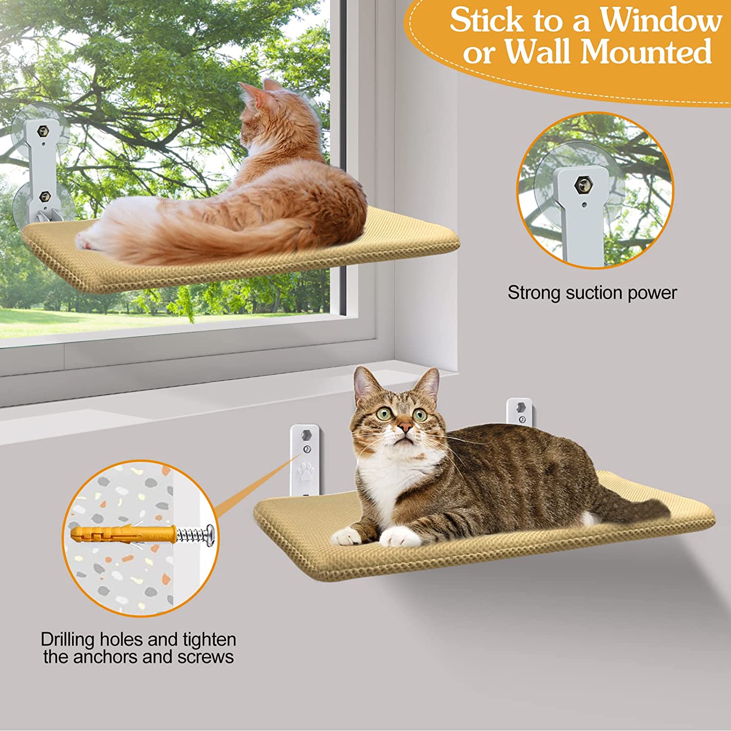 Hamac Pliable de fenêtre pour chat