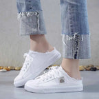 Basket Slip-on en Toile Légère - Femme
