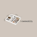 Organisateur de Tiroir Extensible avec Compartiments pour Cuisine