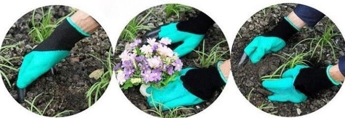 Gants de jardinage avec griffes