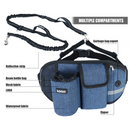 Laisse tour de taille avec sacoche