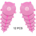 Lot de 12 Couvercles en silicone extensible