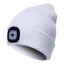 Bonnet d'hiver avec lampe LED intégrée
