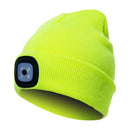 Bonnet d'hiver avec lampe LED intégrée