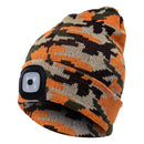 Bonnet d'hiver avec lampe LED intégrée