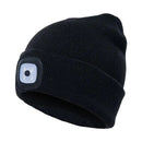 Bonnet d'hiver avec lampe LED intégrée