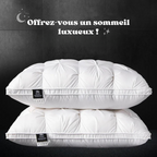 Oreiller d'hôtel de luxe - Coton & Plume d'oie - 1 ACHETÉ = 1 OFFERT