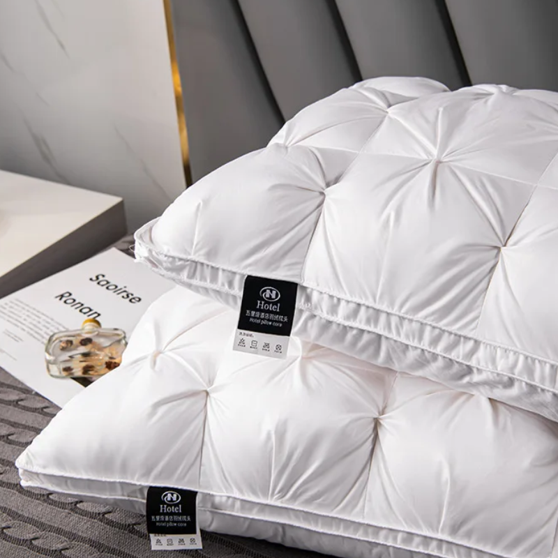 Oreiller d'hôtel de luxe - Coton & Plume d'oie - 1 ACHETÉ = 1 OFFERT
