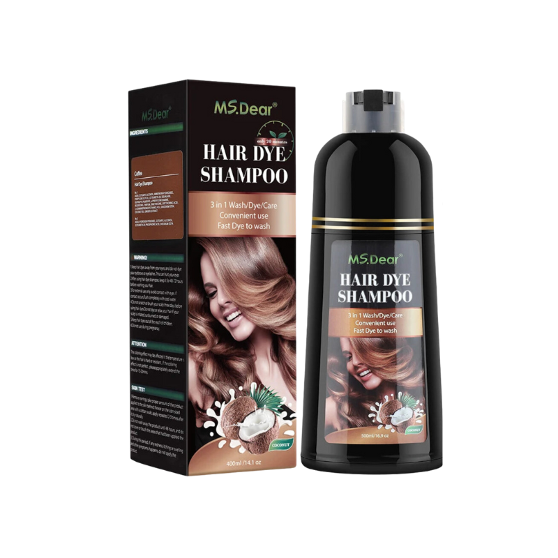 Shampoing colorant naturel 3 en 1 400ml - Ingrédients naturels