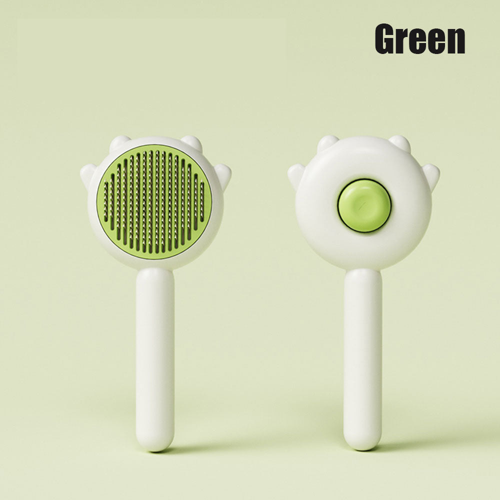 Cepillo de limpieza automática y masajeador para pelo de mascotas
