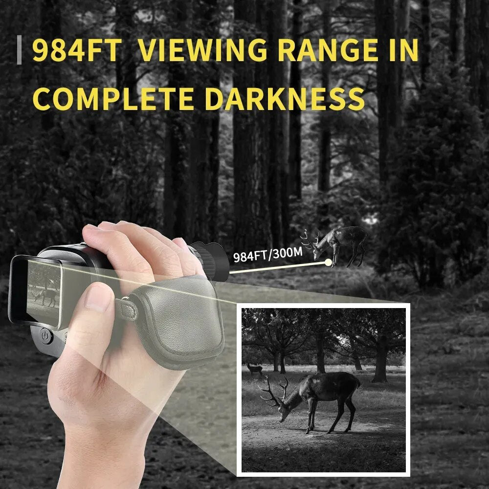 Caméra de chasse monoculaire 4K infrarouge vision nocturne