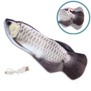 Peluche poisson remuant rechargeable chat