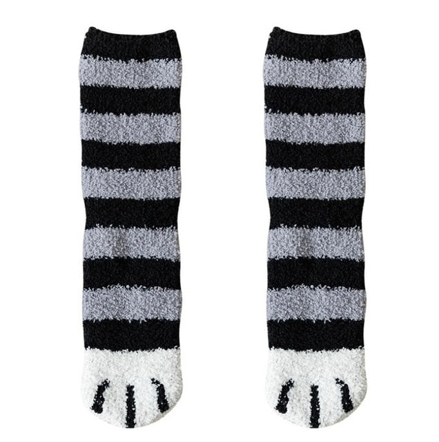 Lot de 2 Paires de Chaussettes Pattes de Chat