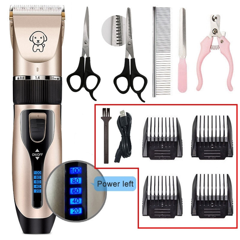 Kit tondeuse rechargeable pour chien