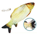 Peluche poisson remuant rechargeable chat