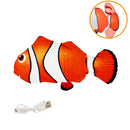 Peluche poisson remuant rechargeable chat