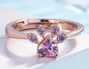 Bague empreinte patte de chat