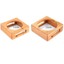 Gamelle sur son Support en Bambou