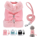 Laisse + Harnais Fourré Chic