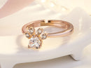 Bague empreinte patte de chat