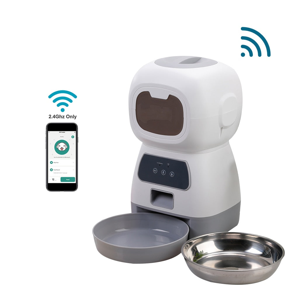 Distributeur de croquettes automatique et Connecté