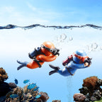 Lot de 2 Décorations Flottantes Aquarium