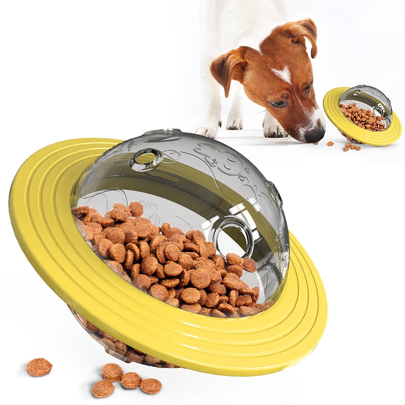 Kibble Dispensing Saucer Toy