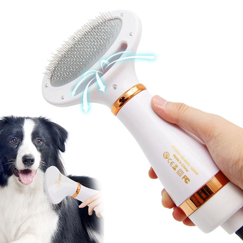 Brosse sèche cheveux 2-en-1