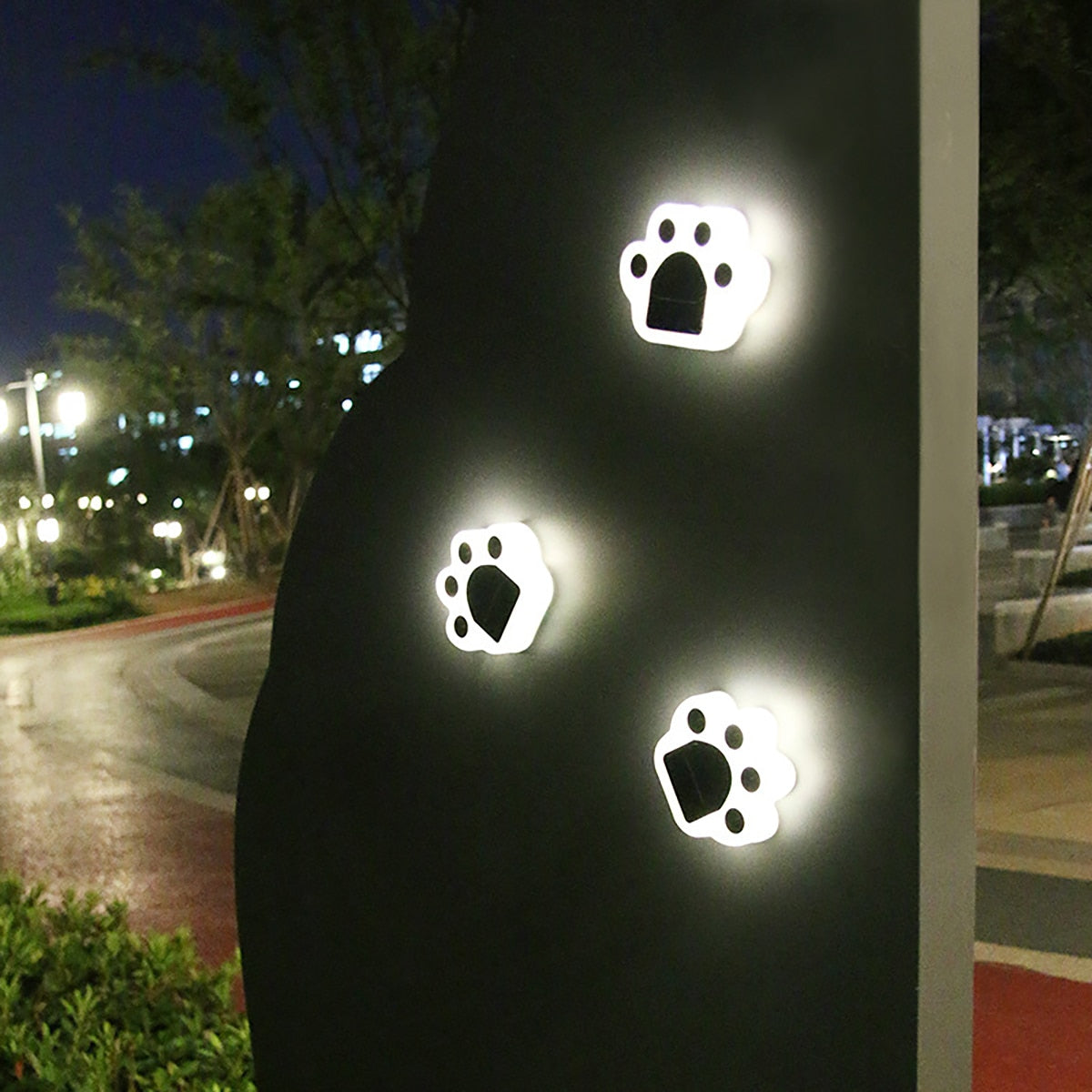 Lot de 2 lampes solaire Pattes de Chat