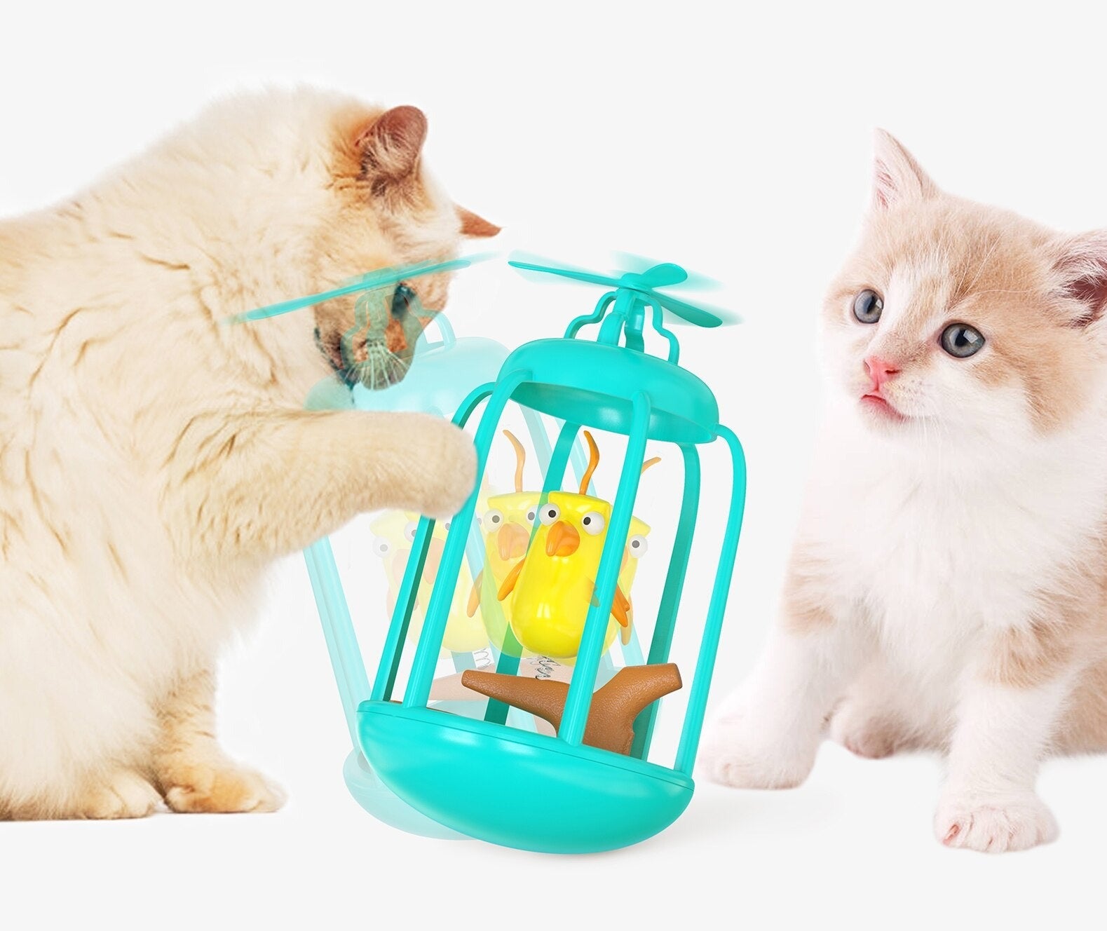 Jouet Chat - Cage à oiseaux en Folie