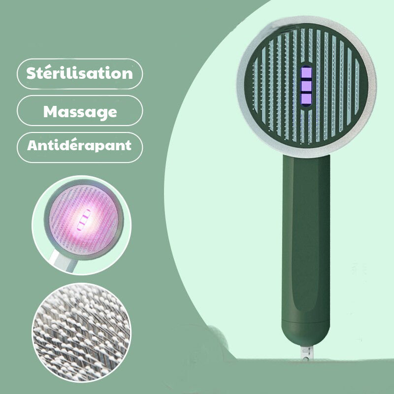 2en1 Brosse UV anti poils et bactéricide