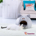 Panier chaud confortable clos chien et chat