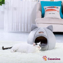 Panier chaud confortable clos chien et chat