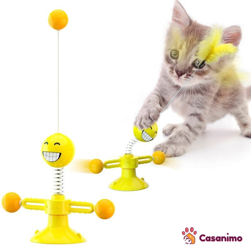 JOUET rigolo pour chat avec ventouse