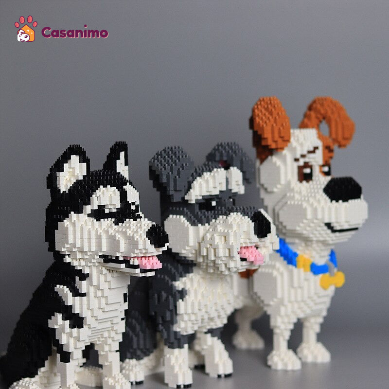 Puzzle complexe de chien en 3D