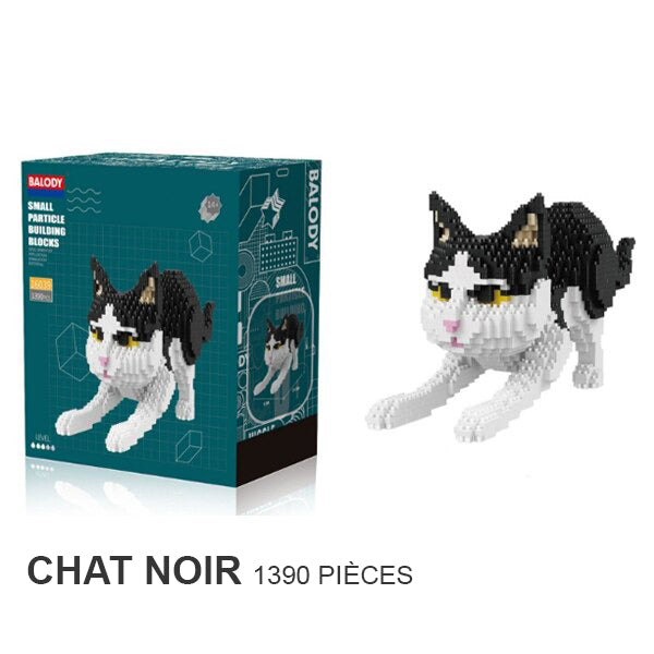 Rompecabezas 3D complejo de gatos